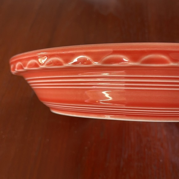 FIESTA Pie Plate Deep Dish Baker in Persimmon- Retired color! - Picture 5 of 7
